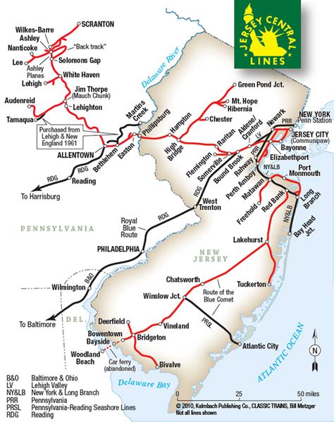 nj central railroad map